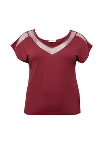 ABOUT YOU Curvy, Femmes T-shirt 'Bettina', bordeaux