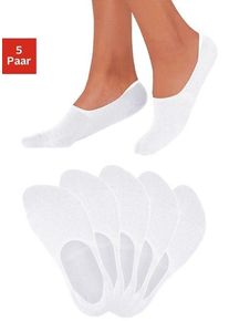 Bench. Bench Füsslinge, 5 Paar, Für Weit Ausgeschnittene Schuhe Weiss, Größe 39-42