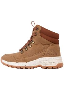 Kappa Outdoorwinterstiefel, mit modischen Outdoor Design Elementen weiß 26 beige-offwhite Robuste Kinder Winterstiefel von Kappa