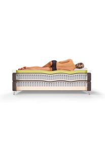 Schlaraffia Boxspringbett »Saga«, mit BULTEX® Topper und mit 7-Zonen-Tonnentaschen-Federkernmatratze grau steel