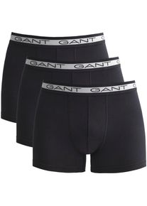 Gant Trunk, (3 St.) schwarz L 3 St. black Gant-Logobund aus Jacquardstrick