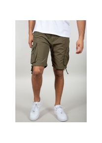Alpha Industries Cargoshorts »Stream Short« grün 34 N-Gr dark olive In markanter Waffeloptik