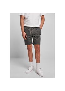 Urban Classics Stoffhose »Herren Stretch Twill Joggshorts« schwarz M US-Größen darkshadow Joggshorts Im Chino-Stil