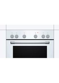 Bosch Elektro-Herd-Set »HND211LW61«, HEF010BV1, mit Teleskopauszug nachrüstbar weiß Teleskopauszug nachrüstbar