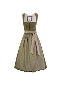 Turi Landhaus Dirndl, (2 tlg.), Damen, midi mit wunderschöner Satinschürze grün 38 N-Gr