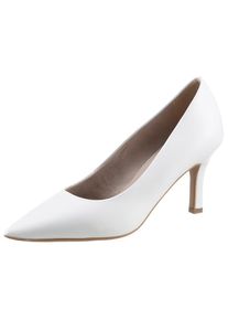 Tamaris Pumps, in eleganter spitzer Form weiß 40 Klassischer Pumps zum Schlupfen