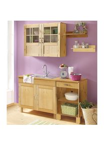 Home Affaire Küchen-Set »Alby«, ohne E-Geräte, Breite 150 cm beige natur gebeizt/gewachst