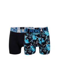 CR7 Trunk, (2 St., 2er-Pack), mit kontrastfarbigem, breitem Bündchen blau 4 (6) 2 St. Solid Black/allover printed Lieblings Trunk von CR7