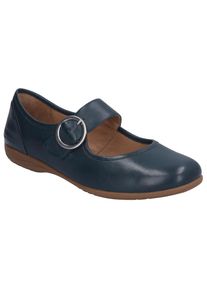 Josef Seibel Riemchenballerina »Fenja 18«, im klassischen Look blau 39 Ballerina mit Riemchen und Schnallenverschluss