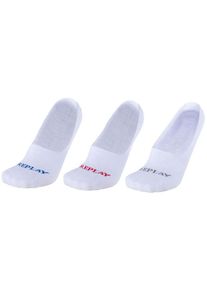 Replay Füßlinge »INVISIBLE Basic Foot Logo 3Prs Card wrap«, mit Logoschriftzug weiß 35/38 3x weiß Replay 3er-Pack Füßlinge ""INVISIBLE Basic Foot...