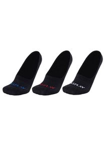 Replay Füßlinge »INVISIBLE Basic Foot Logo 3Prs Card wrap«, mit Logoschriftzug schwarz 43/46 3x schwarz Replay 3er-Pack Füßlinge ""INVISIBLE Basic...