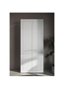 Lc Garderobenschrank »Basic«, Höhe 187 cm weiß Weiß Hochglanz Lack Maße (B/H/T): 78/187/35 cm