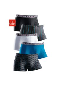 H.I.S. H.I.S Hipster, (Packung, 5 St.), aus Baumwoll-Stretch blau S 5 St. Sportlicher Low Rise Trunk im 5er Pack von HIS