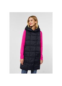 Street One Longweste, mit Kapuze schwarz 38 Black Damenjacke
