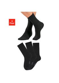 Bench. Socken, (3 Paar), Wollsocken aus flauschigem Material mit 53% Wolle schwarz 39-42 3x schwarz Kuschelige Wollsocken für Herren