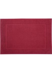 Badematte &raquo;Uni Basic&laquo;, H&ouml;he 11 mm, beidseitig nutzbar, grosse Farbpalette, Hergestellt in &Ouml;sterreich , rot , Framsohn frottier , bordeaux