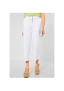 Street One 3/4-Hose, mit Knöpfe- Verschluss weiß 42 Länge 26 White Hose mit Knöpfen am Verschluß