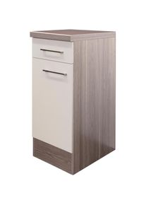 Flex-Well Unterschrank »Eico«, (B x H x T) 30 x 85/86 x 60 cm beige Magnolienweiß / Tennessee Eiche