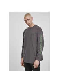 Urban Classics Stoffhose »Herren Neon Logo Boxy Pocket LS« schwarz L US-Größen darkshadow UC Men