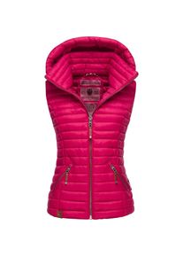 Navahoo Steppweste »Shadaa«, stylische ärmellose Damen Weste mit Kapuze pink XS (34) fuchsia Modische ärmellose Damen Steppweste mit abnehmbarer...
