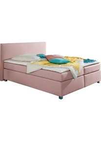 Inosign Boxspringbett »Eliana«, inkl. Topper, in 4 Breiten, 3 Matratzenarten und 2 Härtegraden rosa flamingo
