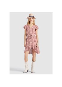 Khujo Sommerkleid »Kleid TERELLE«, aus karierter Viskose mit Volants weiß XL Normalgrößen rot-weiß-kariert Loose Fit