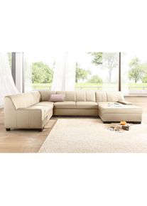 DOMO collection Wohnlandschaft »Norma«, wahlweise mit Bettfunktion beige creme