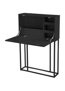 LeGer Home by Lena Gercke Stehpult »Ranya«, Home Office Schreibtisch mit viel Stauraum, Höhe 112 cm schwarz