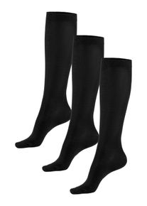Bench. Bench Socken, 3 Paar, Wollsocken Aus Flauschigem Material mit 53% Wolle Schwarz, Größe 35-38