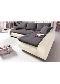 Ecksofa, wahlweise XL oder XXL , braun , Trendmanufaktur , creme/beige/braun
