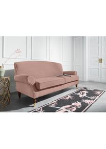 Guido Maria Kretschmer Home & Living 3-Sitzer »Rennes«, in Samtoptik oder Baumwoll-Mix , rosa , Guido Maria Kretschmer Home&Living , rosé
