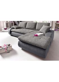 Ecksofa, wahlweise XL oder XXL , schwarz-weiss , Trendmanufaktur , anthrazit/weiss/schwarz
