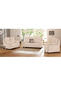 Sessel »Bocca«, mit Federkern, incl. Kopfteilverstellung , beige , Home Affaire , creme
