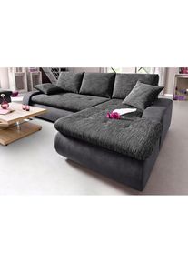 Ecksofa, wahlweise XL oder XXL , schwarz , Trendmanufaktur , schwarz/anthrazit/grau