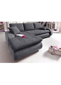 Ecksofa, wahlweise XL oder XXL , grau , Trendmanufaktur , anthrazit/anthrazit/grau