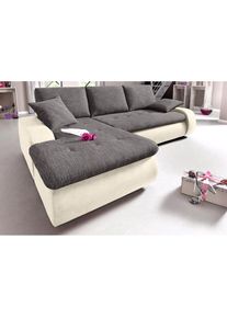 Ecksofa, wahlweise XL oder XXL , braun , Trendmanufaktur , creme/beige/braun