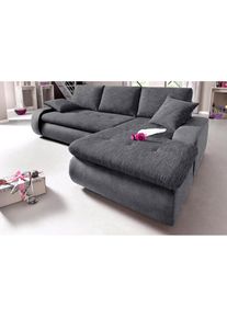 Ecksofa, wahlweise XL oder XXL , grau , Trendmanufaktur , anthrazit/anthrazit/grau