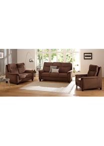 Sessel »Bocca«, mit Federkern, incl. Kopfteilverstellung , braun , Home Affaire