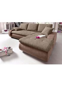 Ecksofa, wahlweise XL oder XXL , braun , Trendmanufaktur , mokka/sand/beige