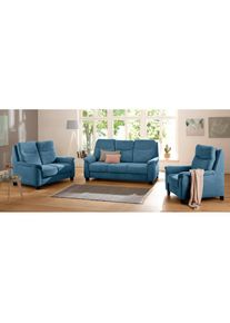 Sessel »Bocca«, mit Federkern, incl. Kopfteilverstellung , blau , Home Affaire , azure