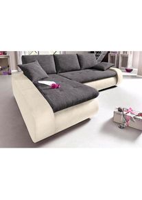 Ecksofa, wahlweise XL oder XXL , braun , Trendmanufaktur , creme/beige/braun