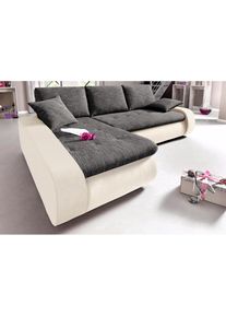 Ecksofa, wahlweise XL oder XXL , braun , Trendmanufaktur , creme/beige/braun