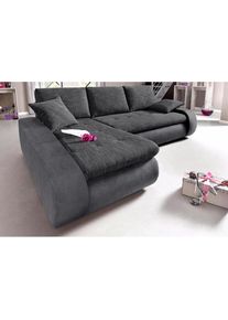 Ecksofa, wahlweise XL oder XXL , grau , Trendmanufaktur , anthrazit/anthrazit/grau
