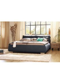 Tom Tailor Polsterbett »SOFT PILLOW«, mit Kopfteil in Kissenform, wahlweise mit Lattenrost und Matratze grau anthracite TBO 9
