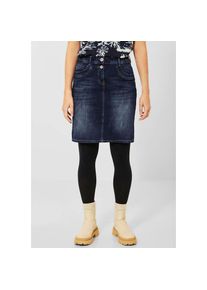 Cecil Jerseyrock, in 5-Pocket-Form blau 34 dark blue used wash Modischer Rock im Denim-Look von Cecil
