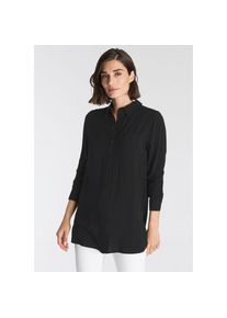 OTTO products Hemdbluse, nachhaltig aus weicher LENZING™ ECOVERO™ Viskose schwarz 50 Nachhaltige Bluse von OTTO products