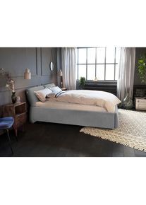 Tom Tailor Polsterbett »SOFT PILLOW«, mit Kopfteil in Kissenform, wahlweise mit Lattenrost und Matratze grau moody grey TBO 29