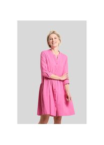 Bugatti Sommerkleid, aus einem Bauwoll-Leinen-Mix pink 48 Normalgrößen Feminines Kleid in Baumwoll-Leinen-Mix