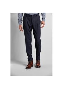 Bugatti Bundfaltenhose, mit weichem Griff blau 42 Länge 32 marine Bundfaltenhose mit weichem Griff