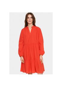 Saint Tropez Sommerkleid »LouiseSZ Dress«, mit Volant rot M (38) N-Gr Hibiscus Sommerliches Kleid von Saint Tropez